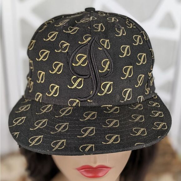New Era 59Fifty Aspen Snowmass Black & Gold Fitted Baseball Cap Hat - Size 7-1/8 - Picture 1 of 9